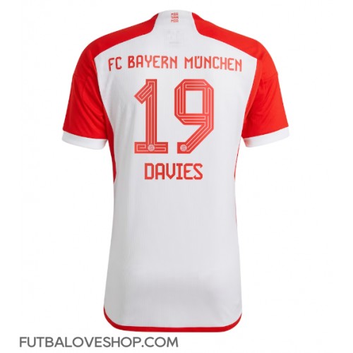 Dres Bayern Munich Alphonso Davies #19 Domáci 2023-24 Krátky Rukáv